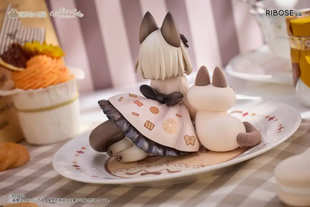 Decorated Life Collection PVC Statue Tea Time Cats x Siamese Cat Azuki-san Friendship Collaboration Exclusive Set 18 cm product photo