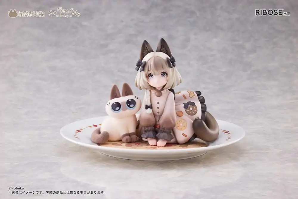 Decorated Life Collection PVC Statue Tea Time Cats x Siamese Cat Azuki-san Friendship Collaboration Exclusive Set 18 cm product photo