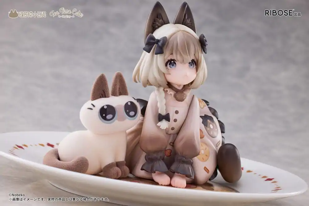 Decorated Life Collection PVC Statue Tea Time Cats x Siamese Cat Azuki-san Friendship Collaboration Exclusive Set 18 cm product photo