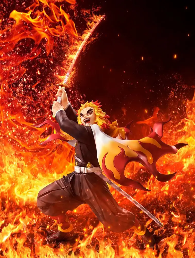Demon Slayer: Kimetsu no Yaiba Statue 1/8 Kyojuro Rengoku DX Ver. (re-run) 35 cm product photo