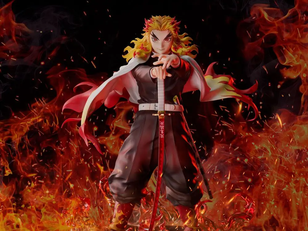 Demon Slayer: Kimetsu no Yaiba Statue 1/8 Mugen Train Kyojuro Rengoku 20 cm product photo