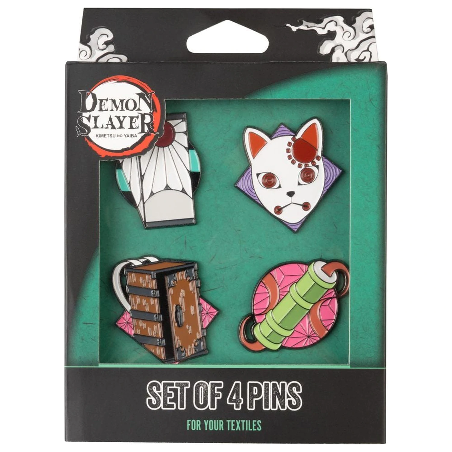 Demon Slayer Kimetsu no Yaiba set of 4 pins product photo