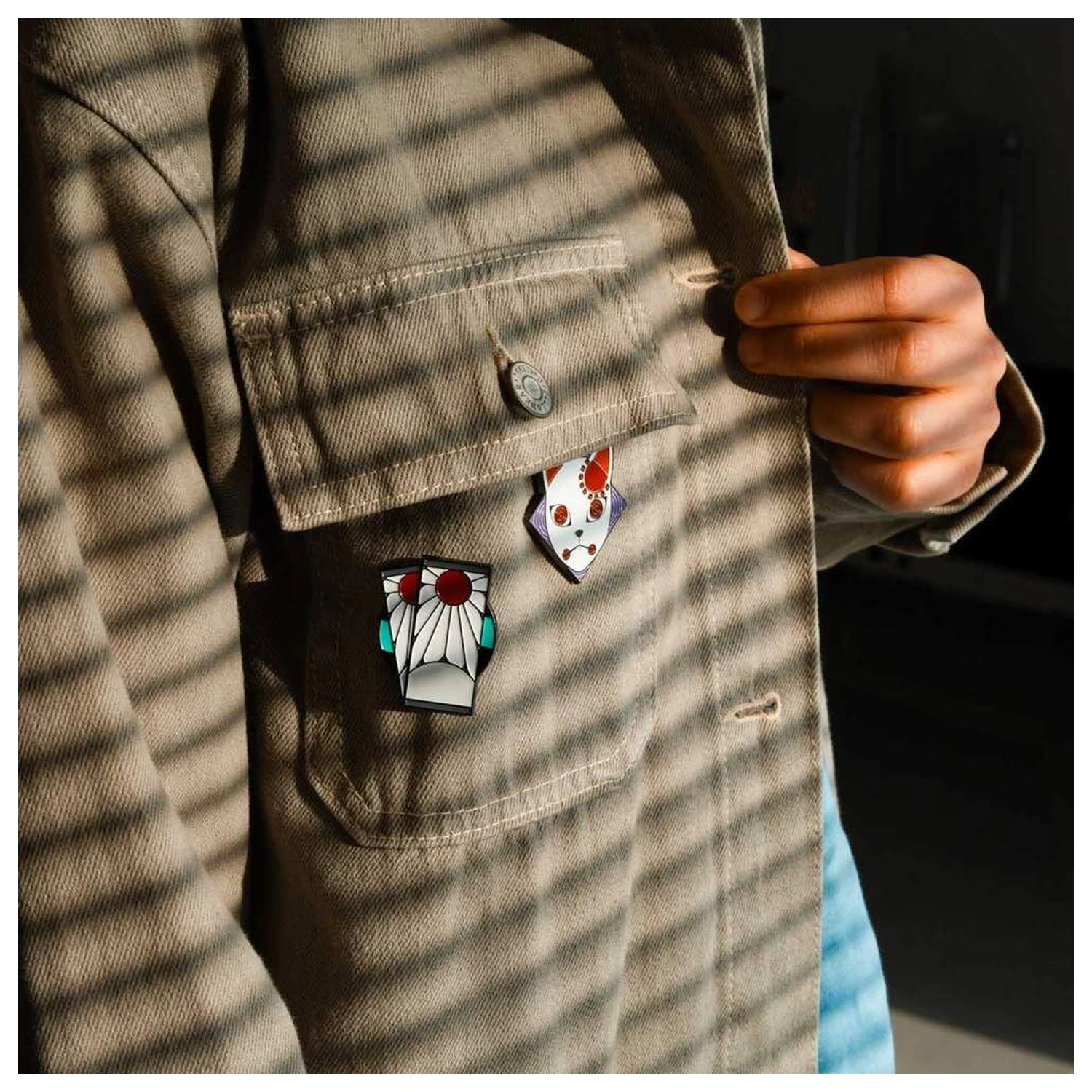 Demon Slayer Kimetsu no Yaiba set of 4 pins product photo
