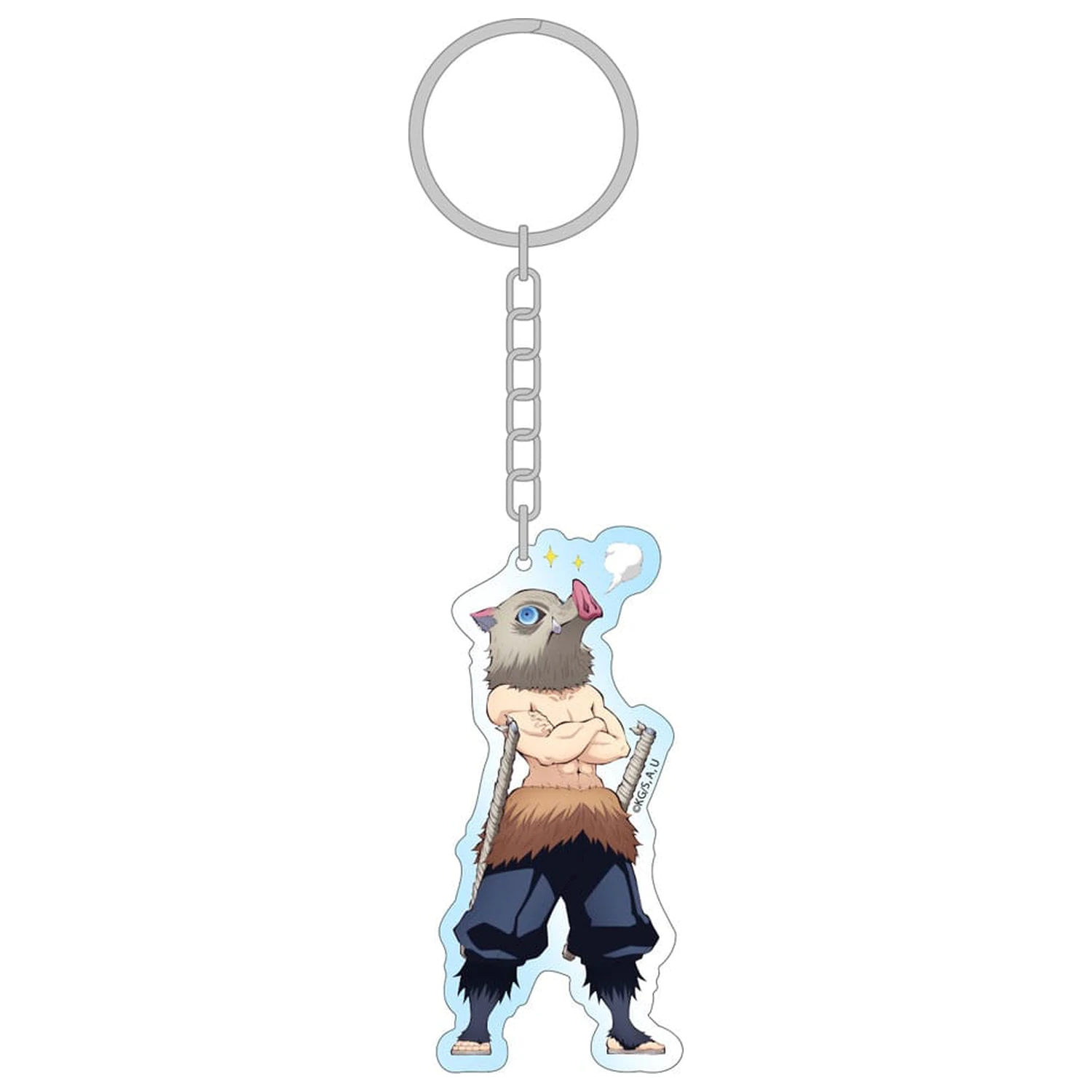 Demon Slayer: Kimetsu no Yaiba Acrylic Keychain Inosuke Holographic 8 cm      product photo