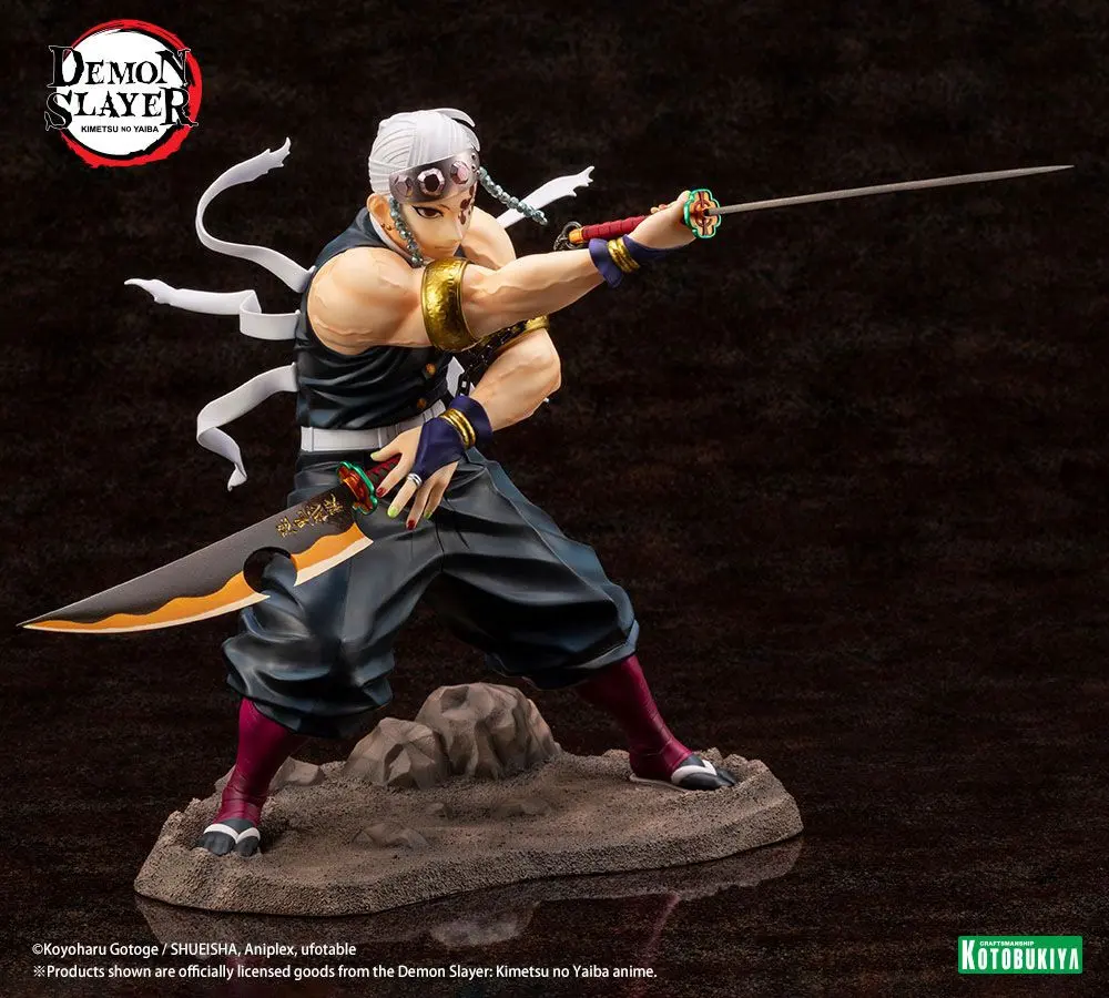 Demon Slayer: Kimetsu no Yaiba ARTFXJ Statue 1/8 Tengen Uzui Regular Edition 23 cm termékfotó