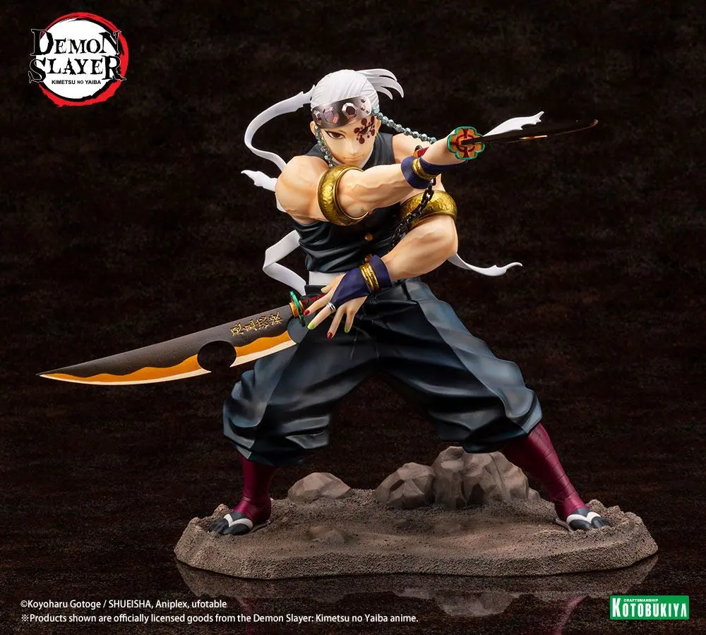 Demon Slayer: Kimetsu no Yaiba ARTFXJ Statue 1/8 Tengen Uzui Regular Edition 23 cm termékfotó