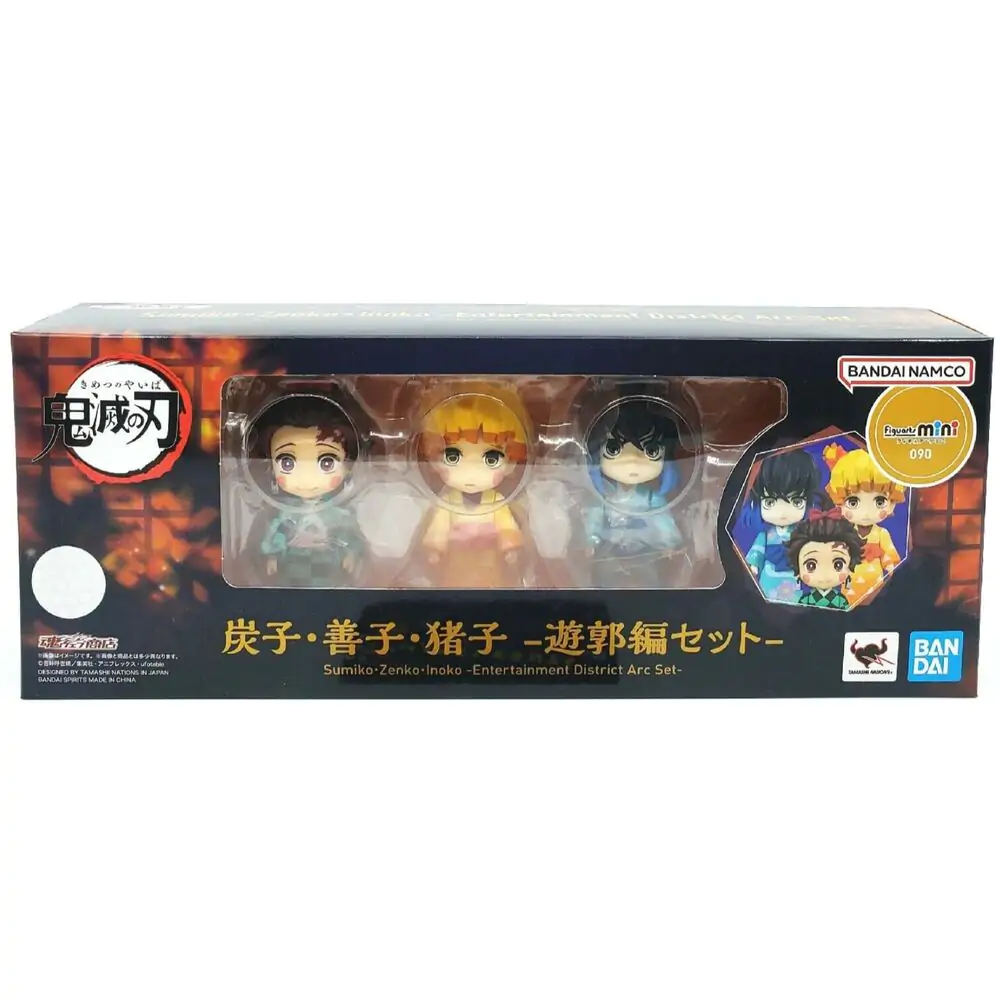Demon Slayer: Kimetsu no Yaiba Figuarts mini Action Figures Entertainment District Arc Set (Sumiko, Zenko, Inoko) 9 cm product photo