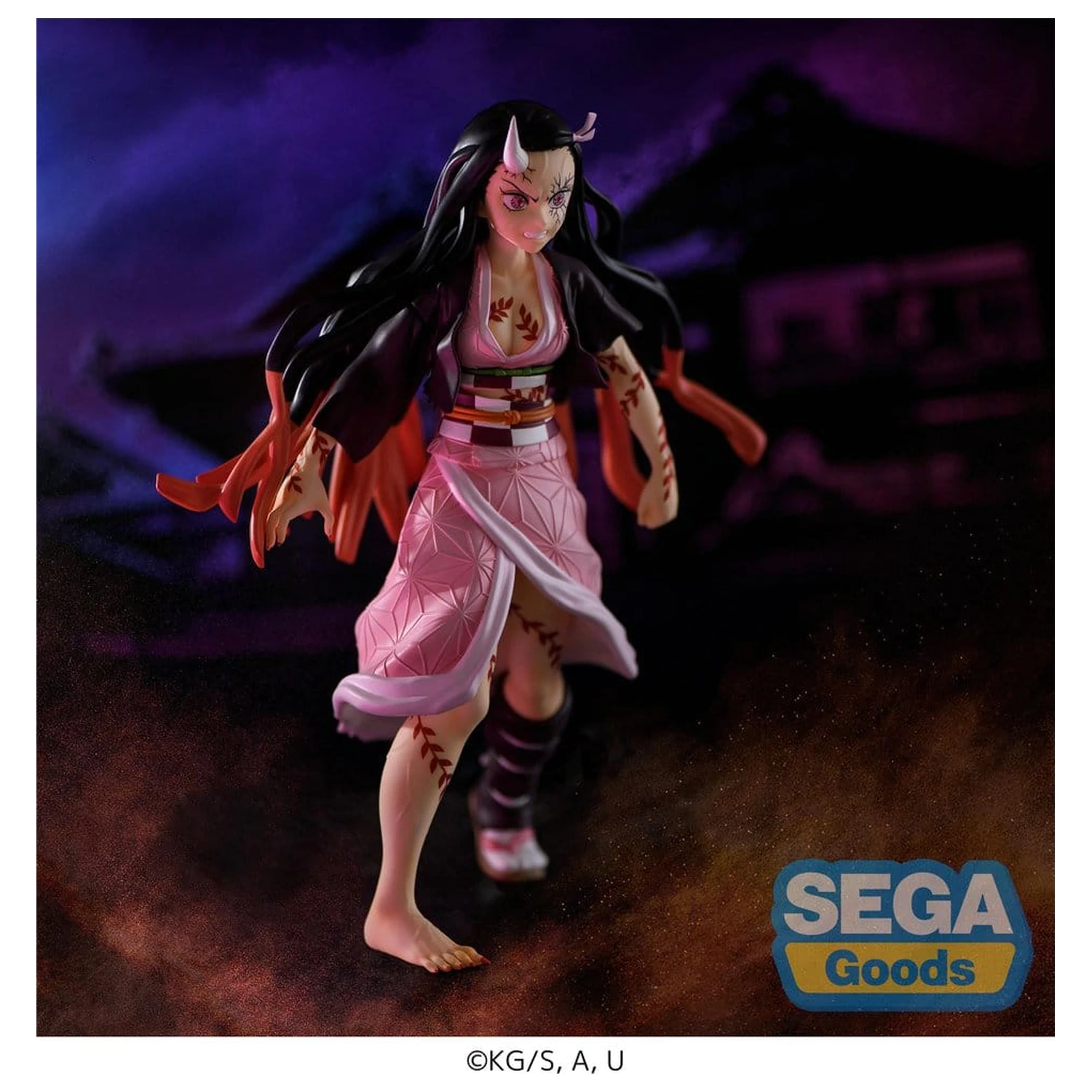 Demon Slayer: Kimetsu no Yaiba FIGURIZMa PVC Figure Nezuko Kamado Demon Form Advancing Ver. (Rerelease) 21 cm product photo