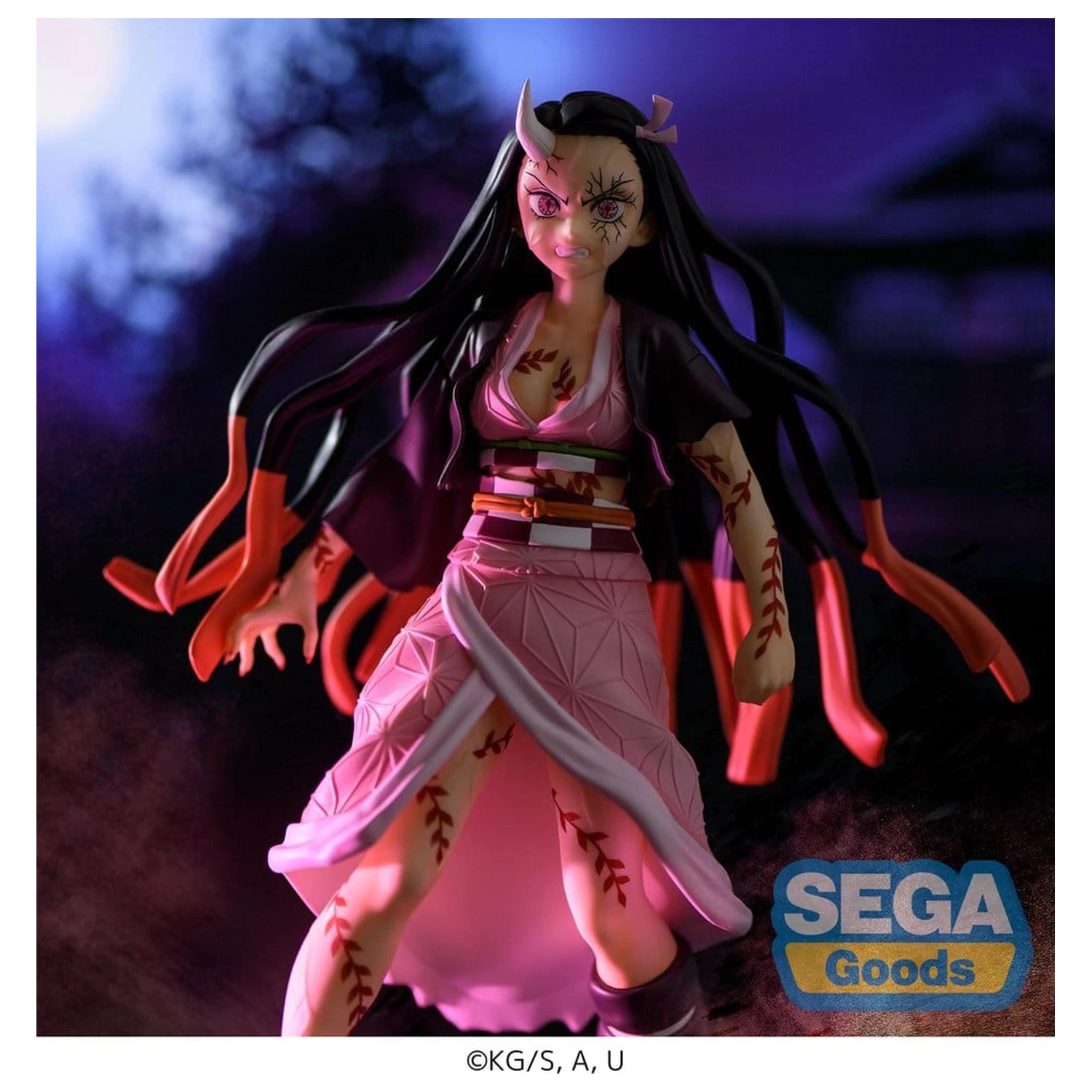 Demon Slayer: Kimetsu no Yaiba FIGURIZMa PVC Figure Nezuko Kamado Demon Form Advancing Ver. (Rerelease) 21 cm product photo