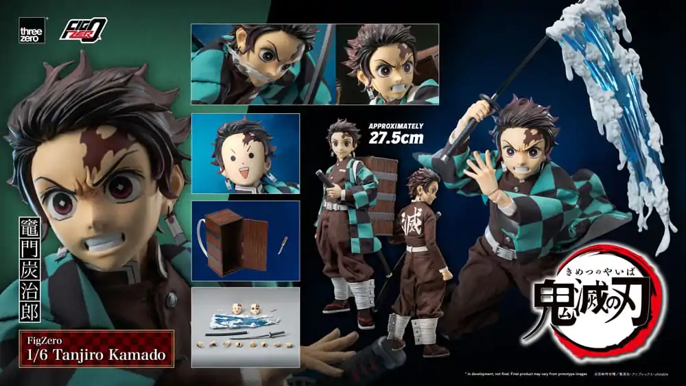 Demon Slayer Kimetsu no Yaiba FigZero Action Figure 1/6 Tanjiro Kamado 27 cm product photo