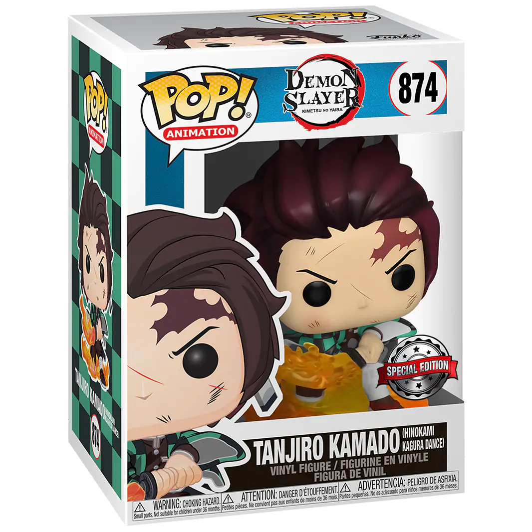 Demon Slayer: Kimetsu no Yaiba Funko POP! Animation Figure Tanjiro 9cm termékfotó