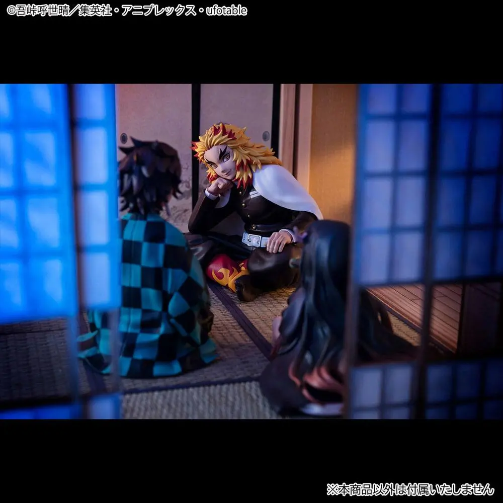 Demon Slayer Kimetsu no Yaiba G.E.M. PVC Statue Rengoku Palm Size Edition Deluxe 9 cm product photo