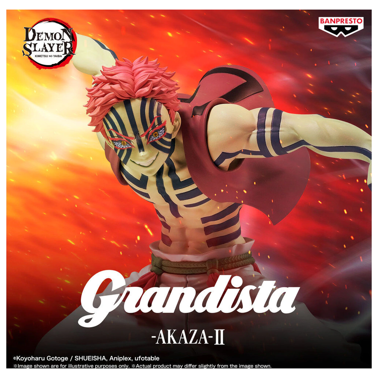 Demon Slayer Kimetsu no Yaiba Grandista Akaza II figure 23cm product photo