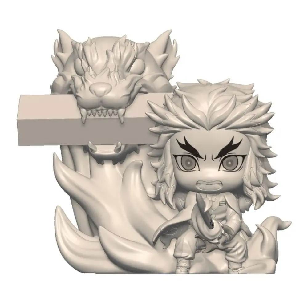 Demon Slayer: Kimetsu no Yaiba Hold PVC Statue Rengoku Kyojuro 8 cm product photo