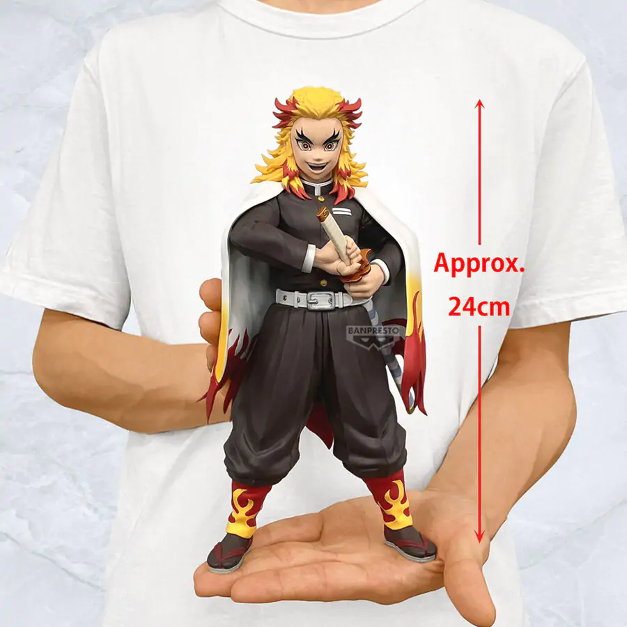 Demon Slayer Kimetsu no Yaiba Kyojuro Rengoku Grandista figure 24cm product photo