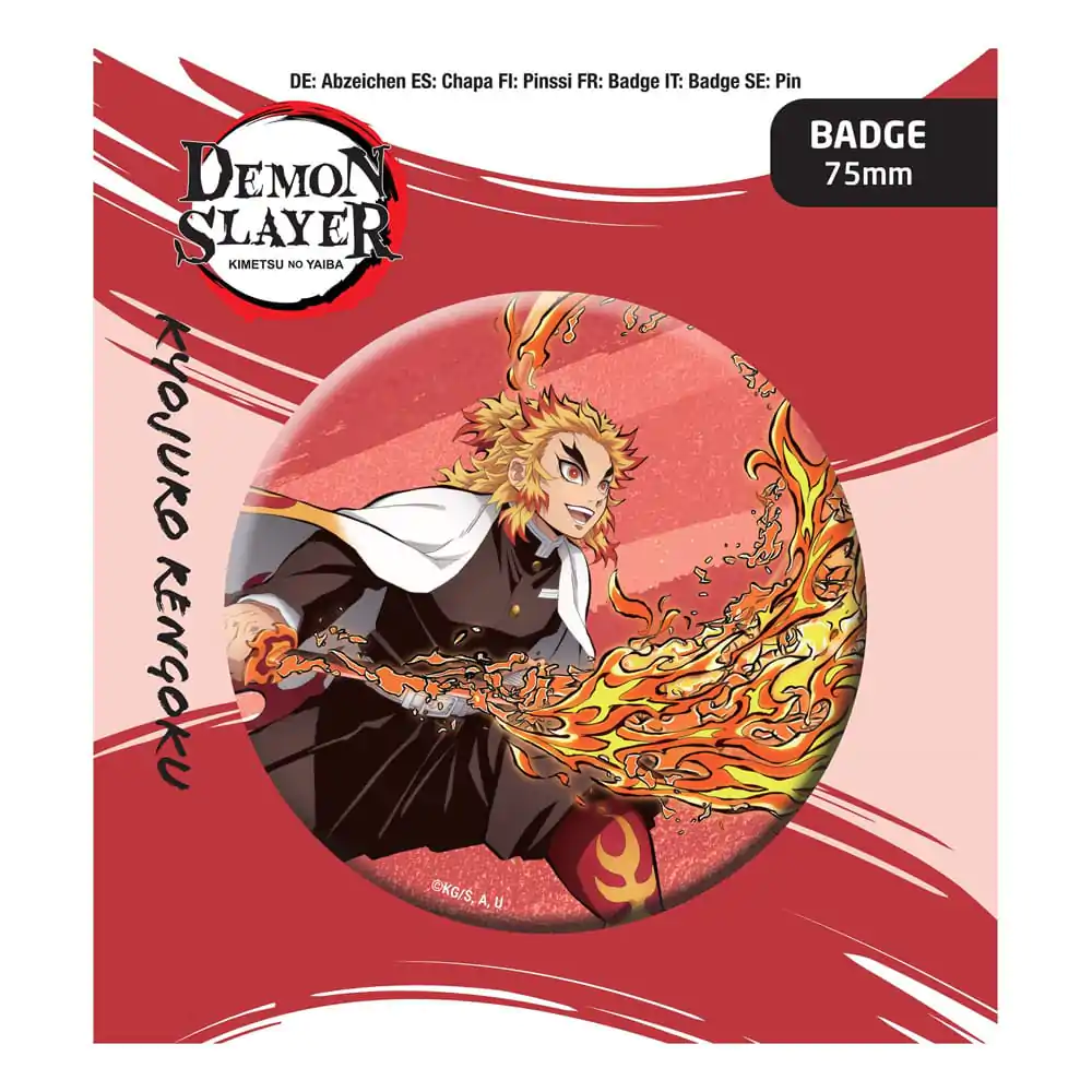 Demon Slayer: Kimetsu no Yaiba Pin Badge Kyojuro Rengoku product photo