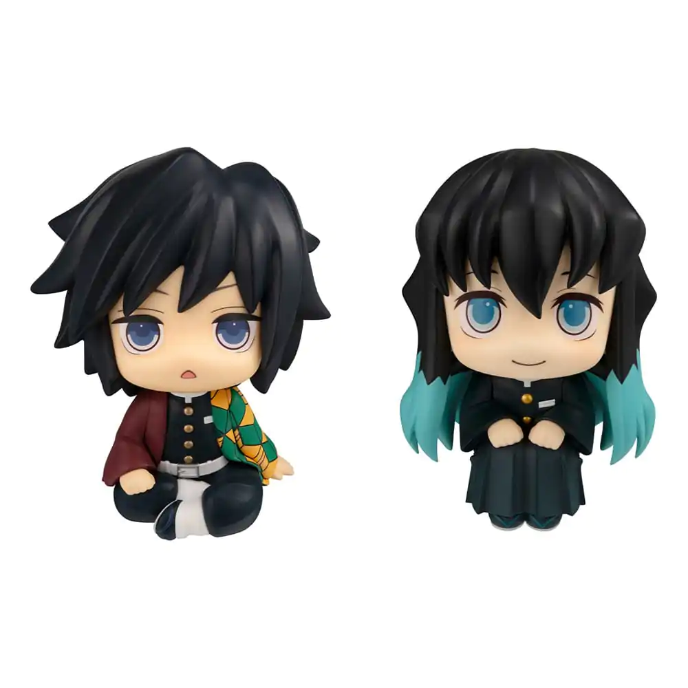 Demon Slayer: Kimetsu no Yaiba Look Up PVC Statues Giyu Tomioka Stupefied face Ver. &amp; Muichiro Tokito Smile face Ver. 11 cm (with gift) product photo
