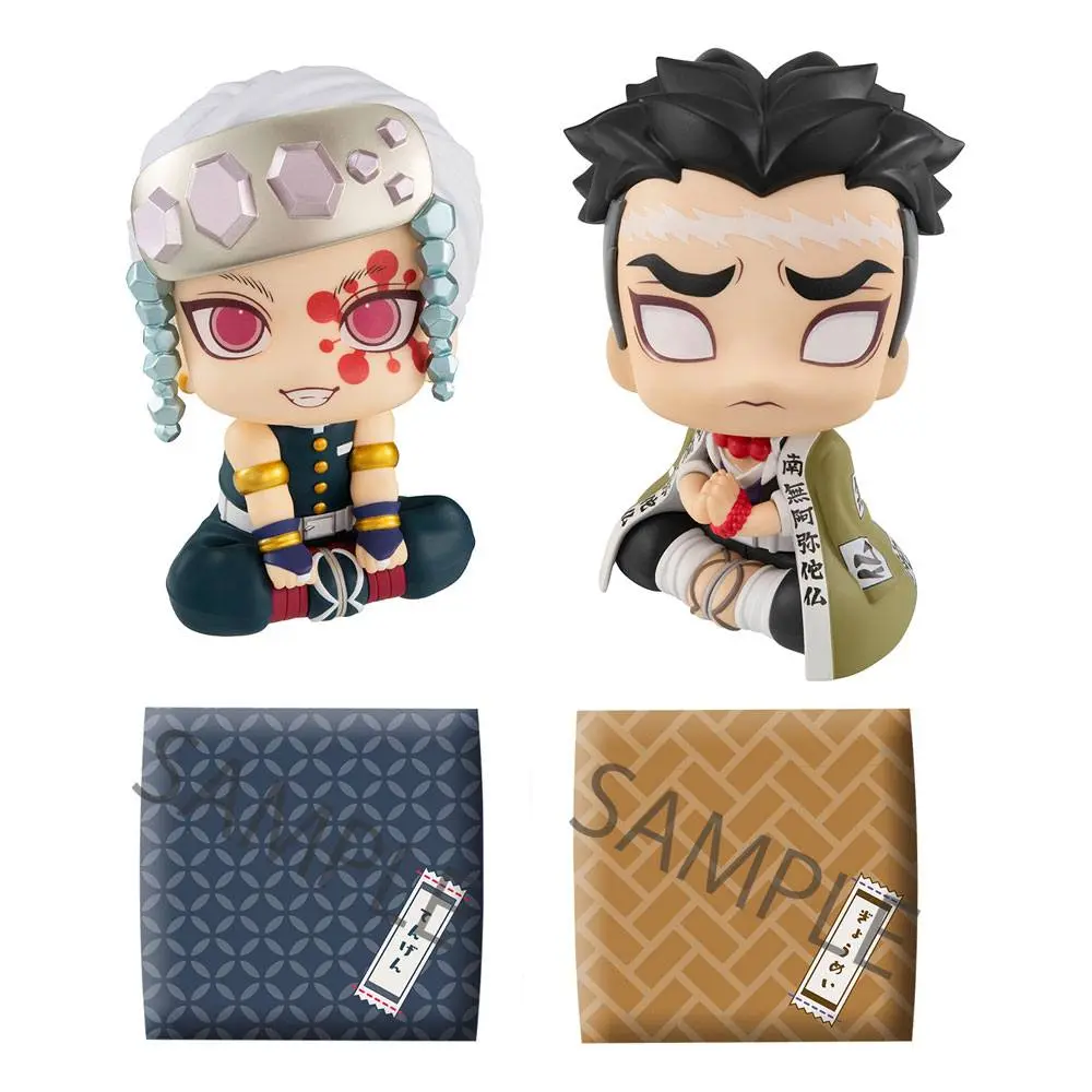 Demon Slayer Kimetsu no Yaiba Look Up PVC Statues Tengen Uzui &amp; Gyomei Himejima LTD Ver. 11 cm product photo