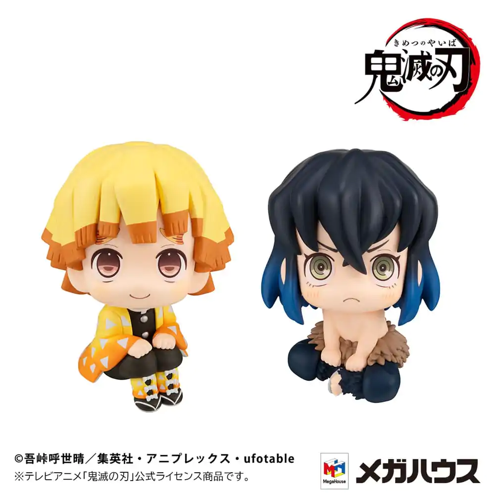 Demon Slayer: Kimetsu no Yaiba Look Up PVC Statue Zenitsu Agatsuma Smile Ver. & Inosuke Hashibira Bossy Ver. 11 cm (with gift) termékfotó