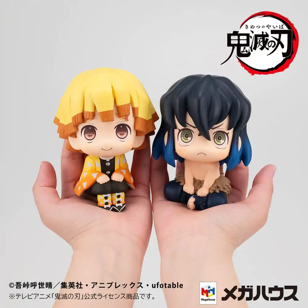 Demon Slayer: Kimetsu no Yaiba Look Up PVC Statue Zenitsu Agatsuma Smile Ver. & Inosuke Hashibira Bossy Ver. 11 cm (with gift) termékfotó