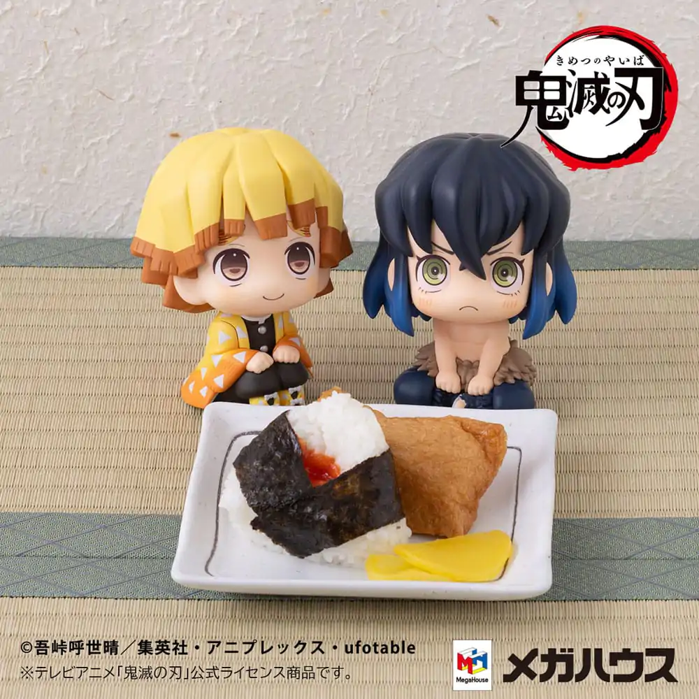 Demon Slayer: Kimetsu no Yaiba Look Up PVC Statue Zenitsu Agatsuma Smile Ver. & Inosuke Hashibira Bossy Ver. 11 cm (with gift) termékfotó