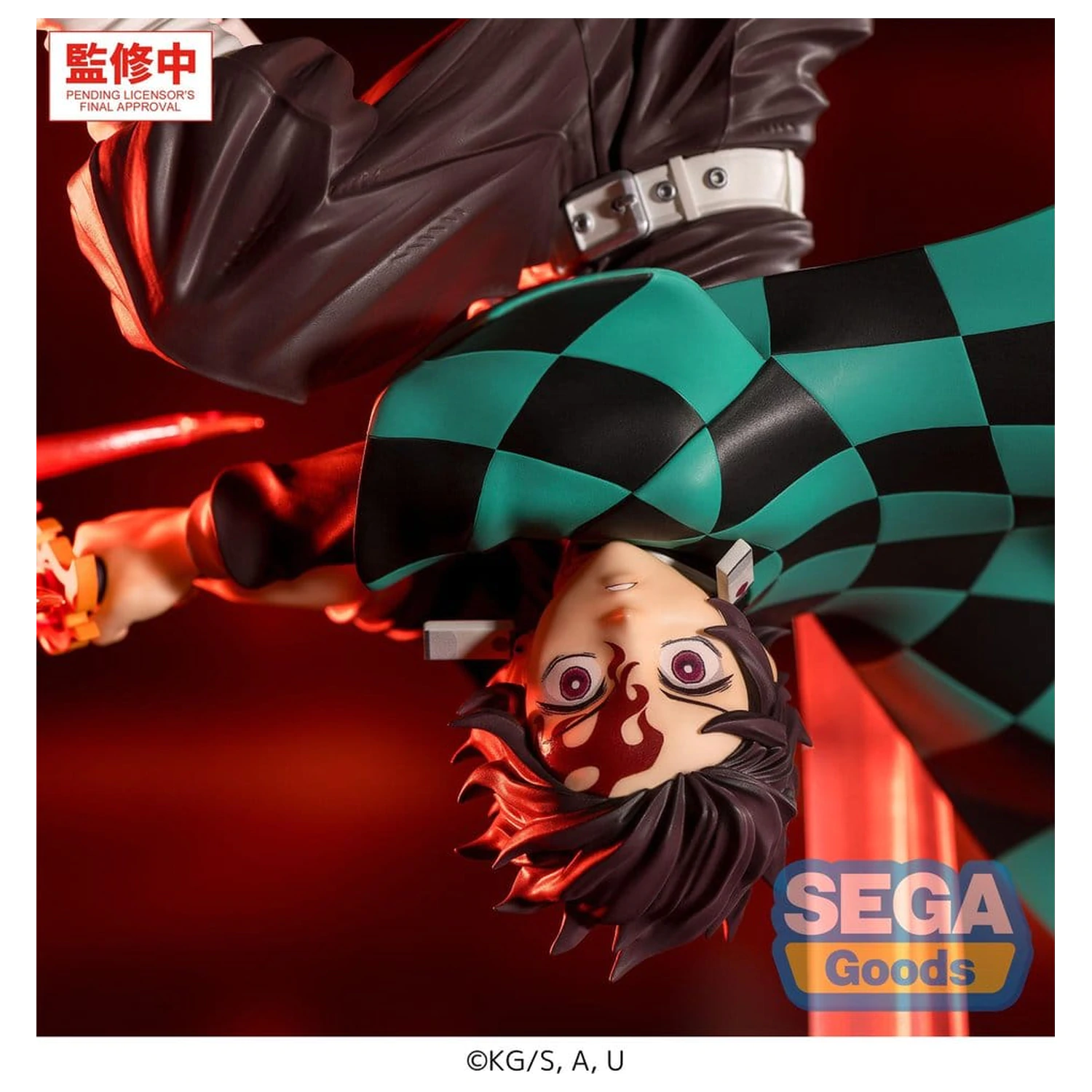 Demon Slayer: Kimetsu no Yaiba Luminasta PVC Figure Tanjiro Kamado Hinokami Kagura Setting Sun Transformation 15 cm product photo