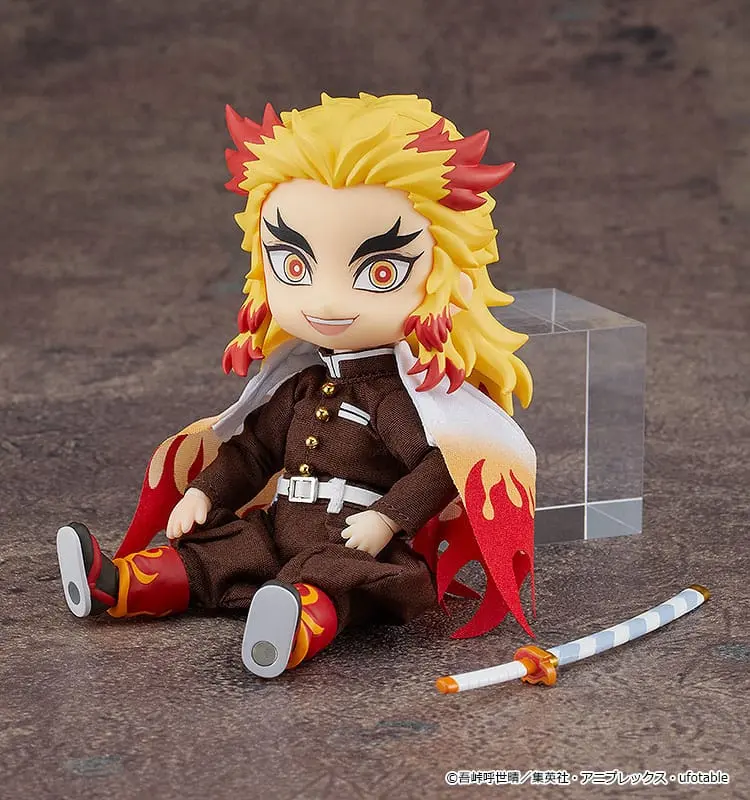 Demon Slayer: Kimetsu no Yaiba Nendoroid Doll Figure Kyojuro Rengoku 14 cm termékfotó