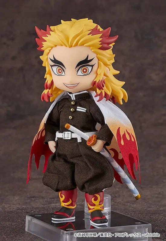 Demon Slayer: Kimetsu no Yaiba Nendoroid Doll Figure Kyojuro Rengoku 14 cm termékfotó