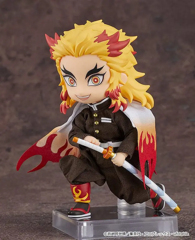 Demon Slayer: Kimetsu no Yaiba Nendoroid Doll Figure Kyojuro Rengoku 14 cm termékfotó