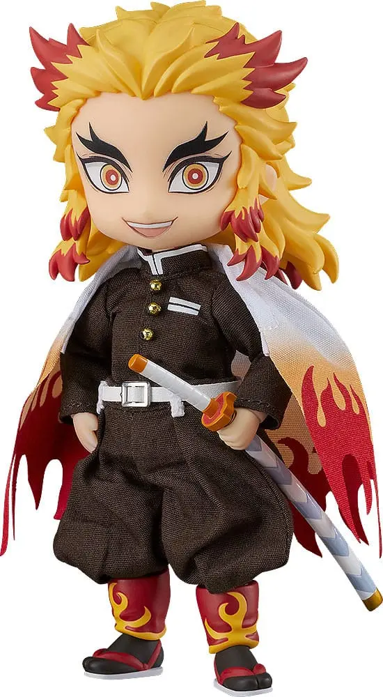 Demon Slayer: Kimetsu no Yaiba Nendoroid Doll Figure Kyojuro Rengoku 14 cm termékfotó