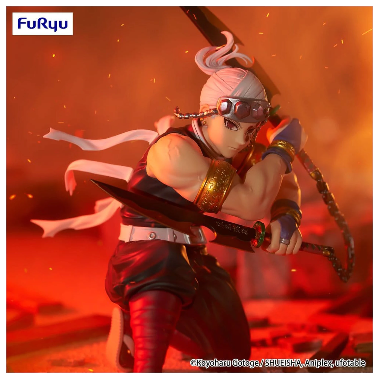 Demon Slayer: Kimetsu no Yaiba Noodle Stopper PVC Figure Uzui Tengen 15 cm product photo