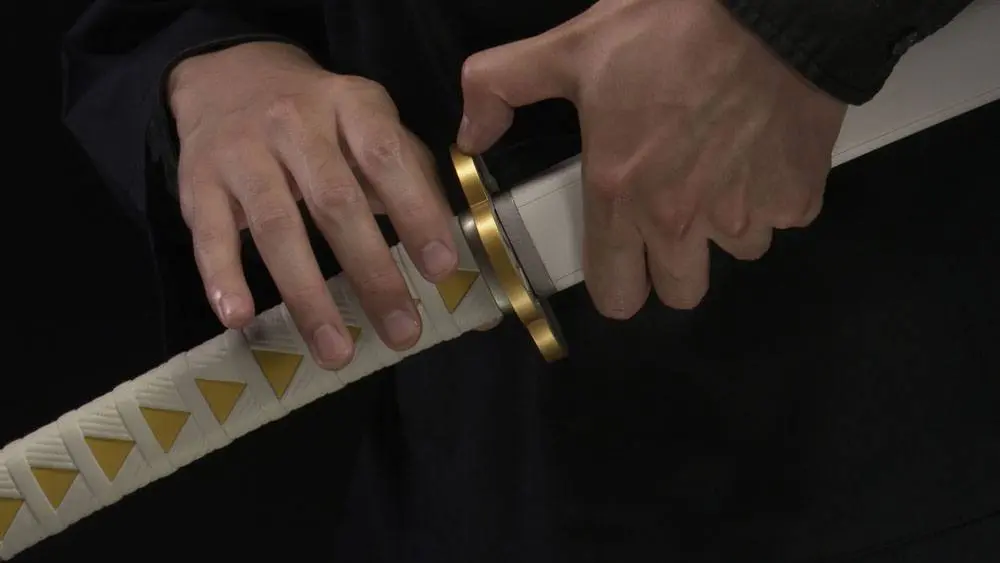 Demon Slayer: Kimetsu no Yaiba Proplica Replica 1/1 Nichirin Sword (Zenitsu Agatsuma) 88 cm product photo