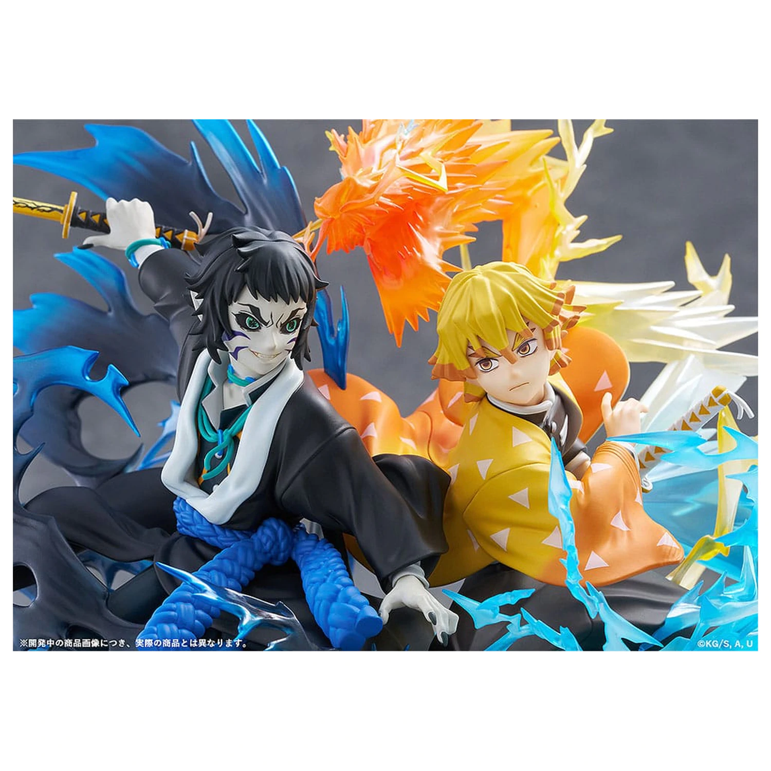 Demon Slayer: Kimetsu no Yaiba PVC Statue Zenitsu Agatsuma & Kaigaku 15 cm   product photo