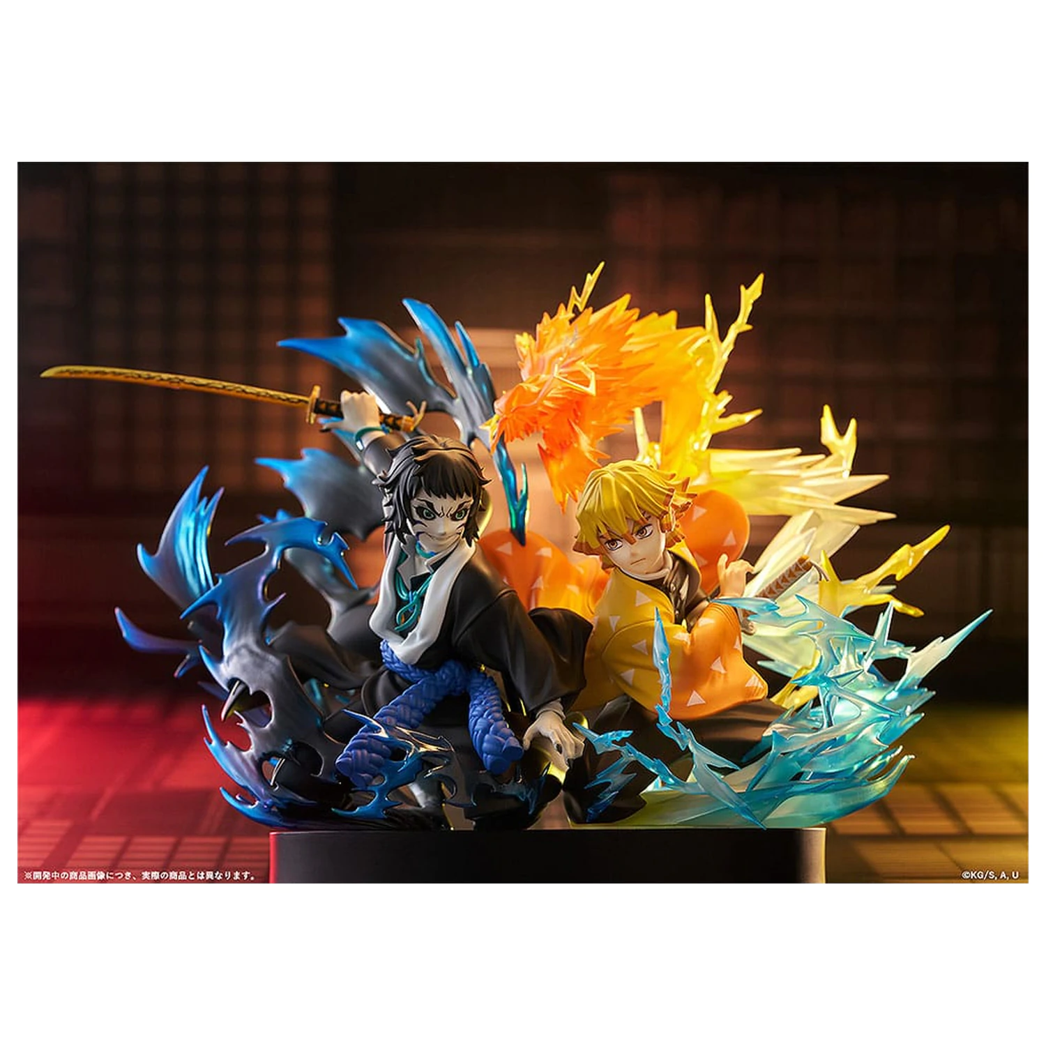 Demon Slayer: Kimetsu no Yaiba PVC Statue Zenitsu Agatsuma & Kaigaku 15 cm   product photo