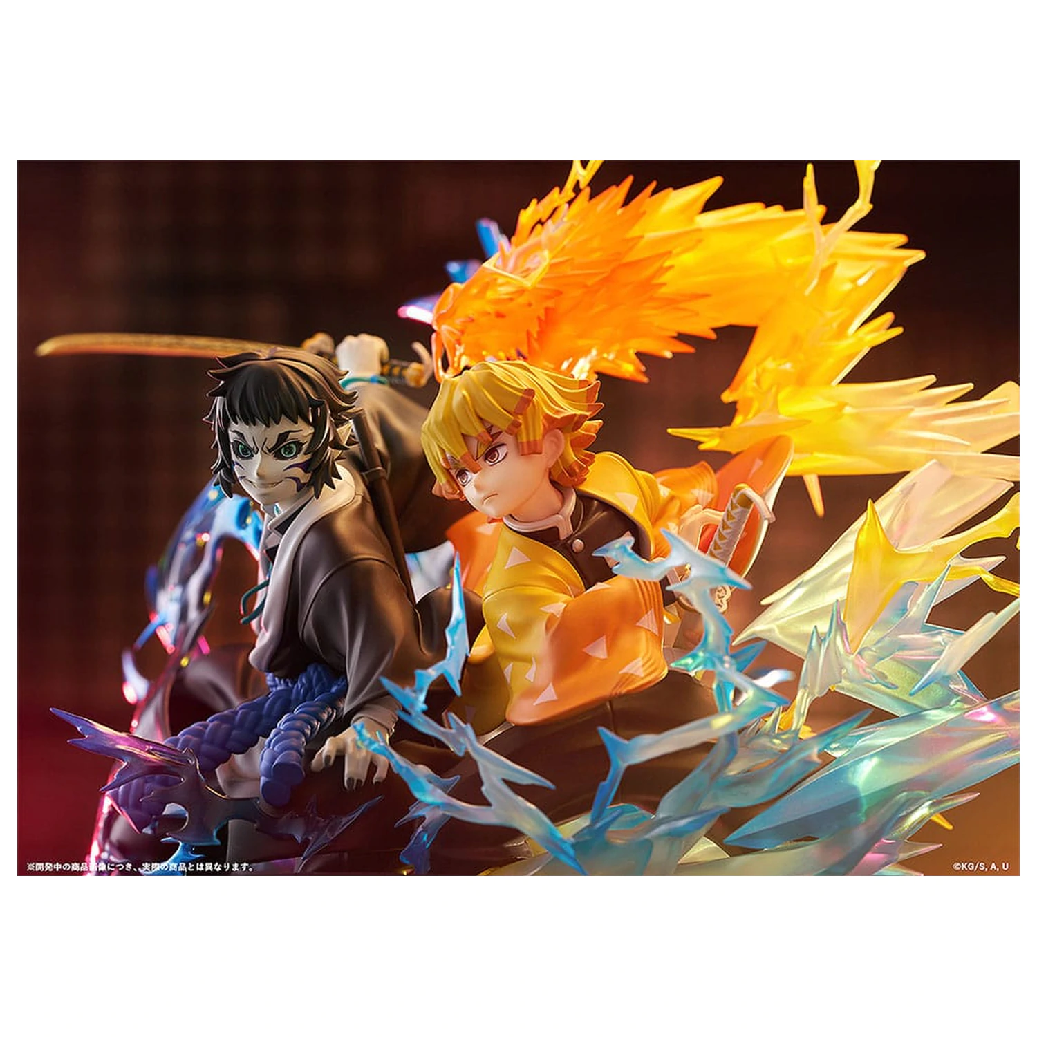 Demon Slayer: Kimetsu no Yaiba PVC Statue Zenitsu Agatsuma & Kaigaku 15 cm   product photo