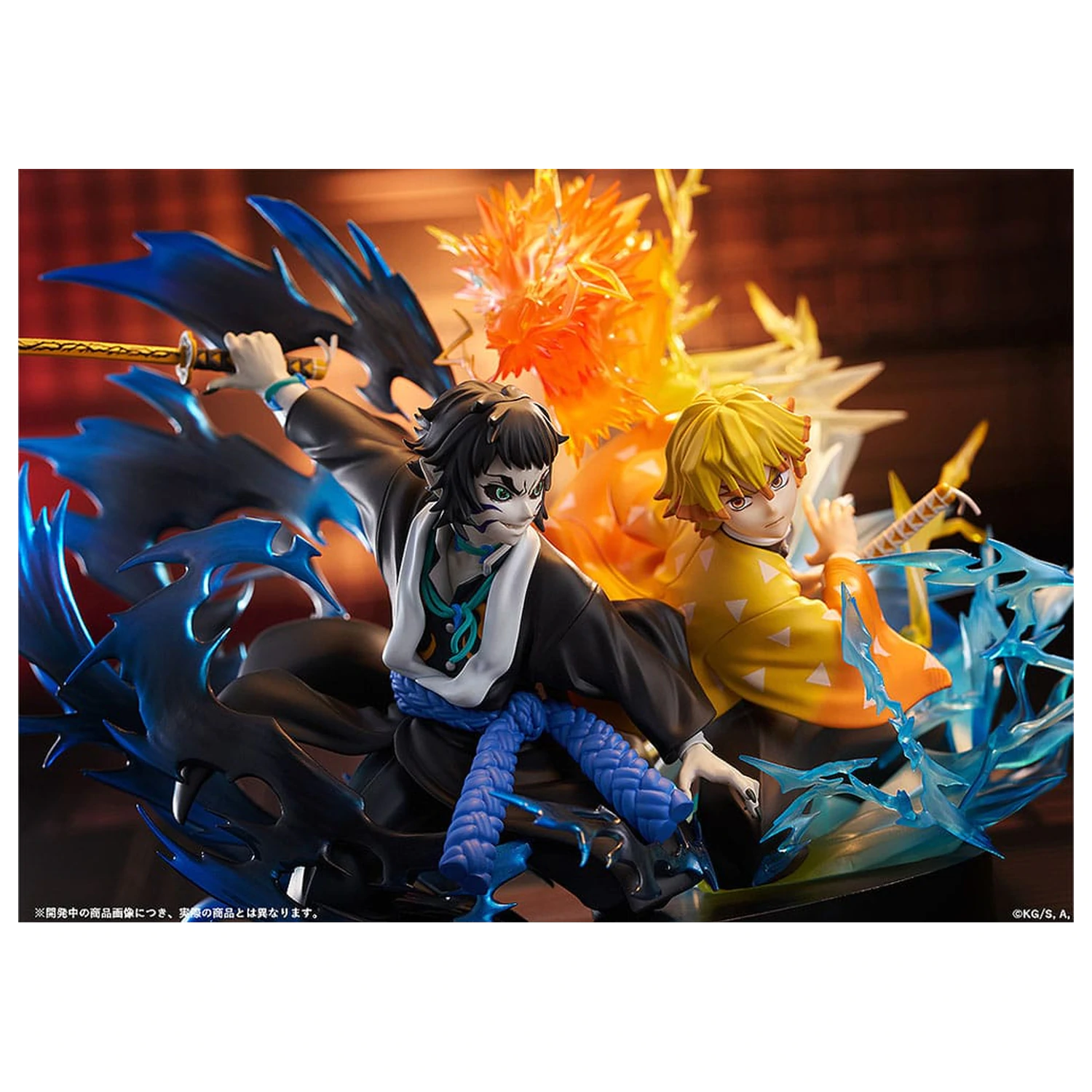 Demon Slayer: Kimetsu no Yaiba PVC Statue Zenitsu Agatsuma & Kaigaku 15 cm   product photo