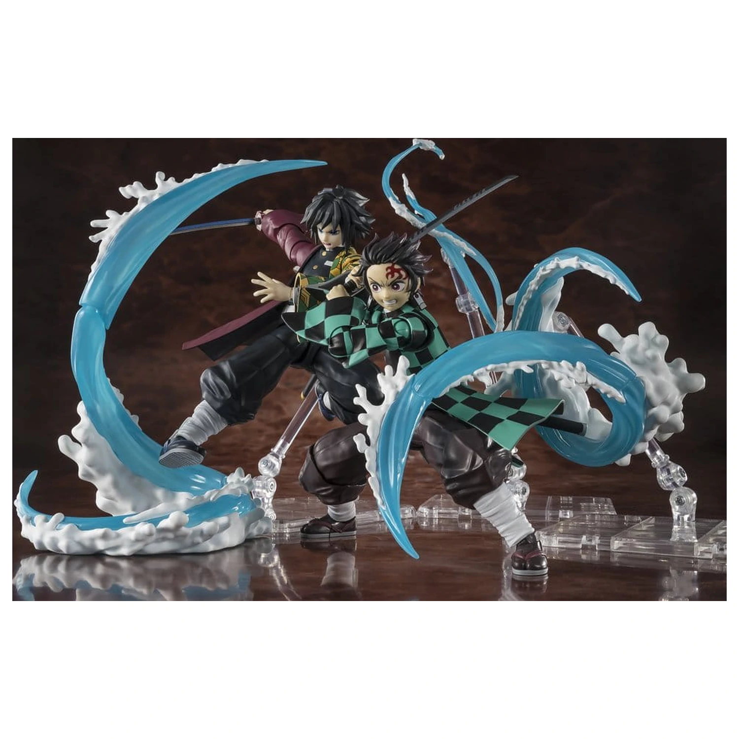 Demon Slayer: Kimetsu no Yaiba S.H. Figuarts Accessory Set Tanjiro Kamado & Giyu Tomioka Water Breathing Option Parts Set product photo