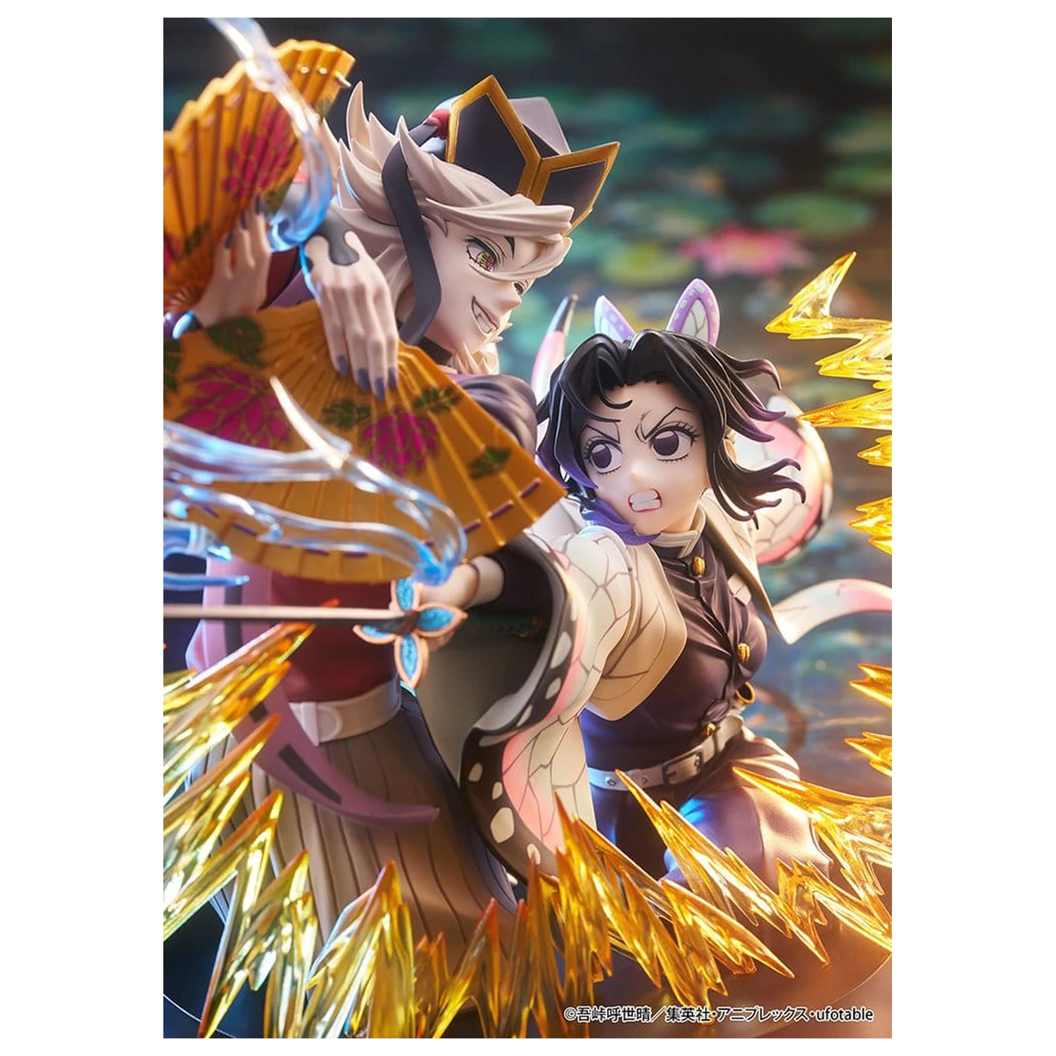 Demon Slayer: Kimetsu no Yaiba PVC Figures 2-Pack Shinobu Kocho & Doma 18 cm product photo