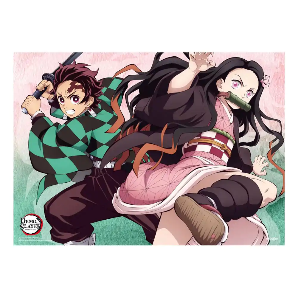 Demon Slayer: Kimetsu no Yaiba Fabric Poster Tanjiro And Nezuko 84 x 118 cm termékfotó