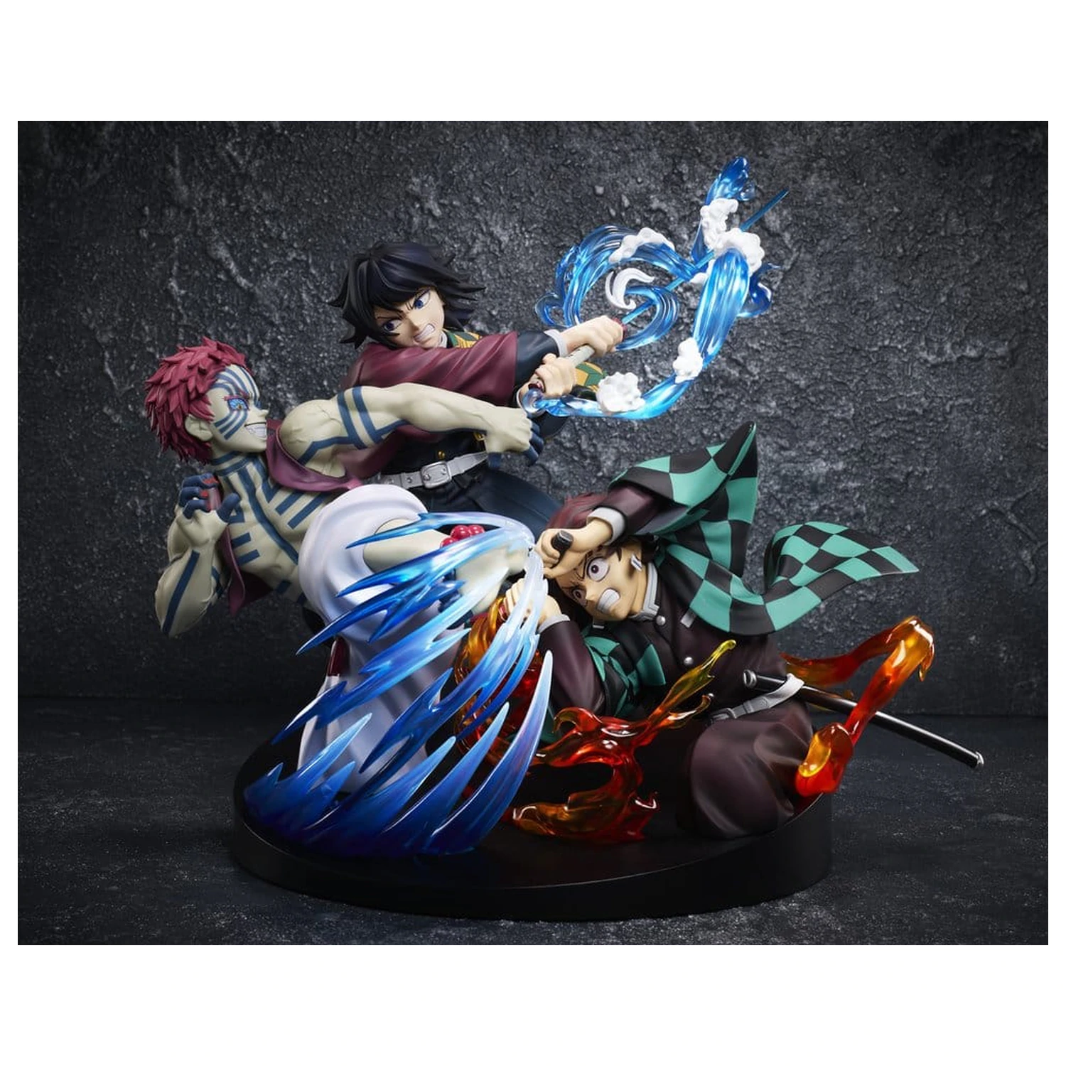 Demon Slayer: Kimetsu no Yaiba PVC Figure Tanjiro Kamado & Giyu Tomioka & Akaza 13 cm product photo