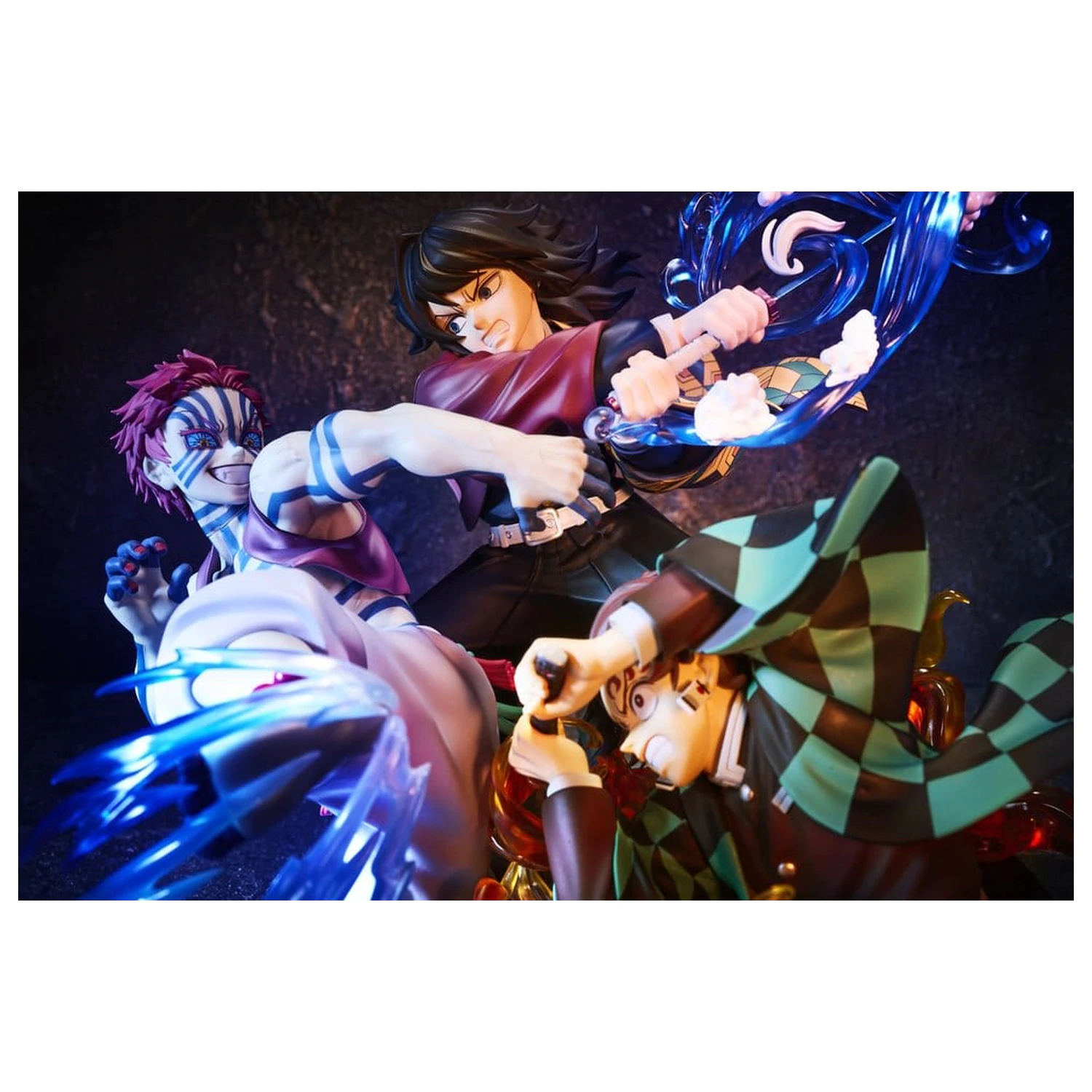 Demon Slayer: Kimetsu no Yaiba PVC Figure Tanjiro Kamado & Giyu Tomioka & Akaza 13 cm product photo