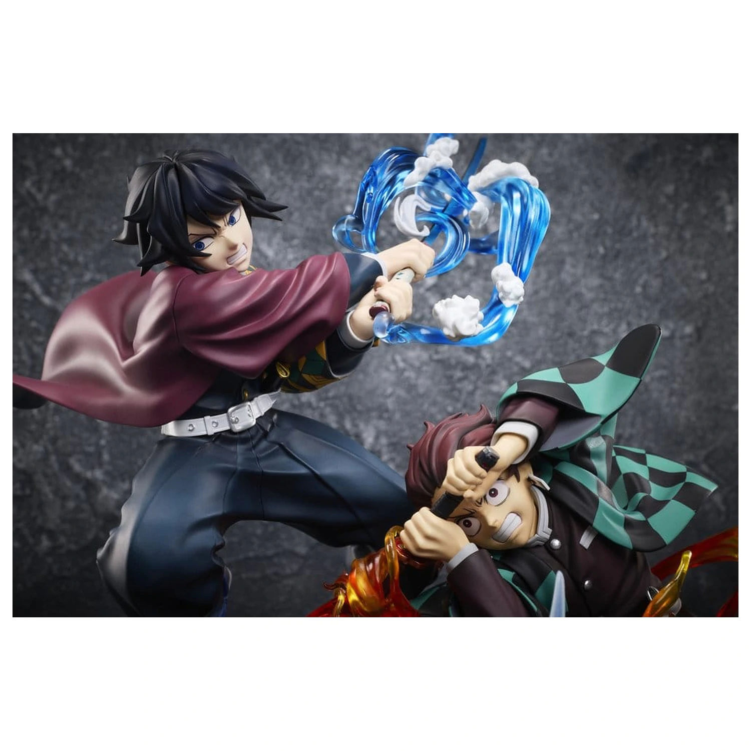 Demon Slayer: Kimetsu no Yaiba PVC Figure Tanjiro Kamado & Giyu Tomioka & Akaza 13 cm product photo
