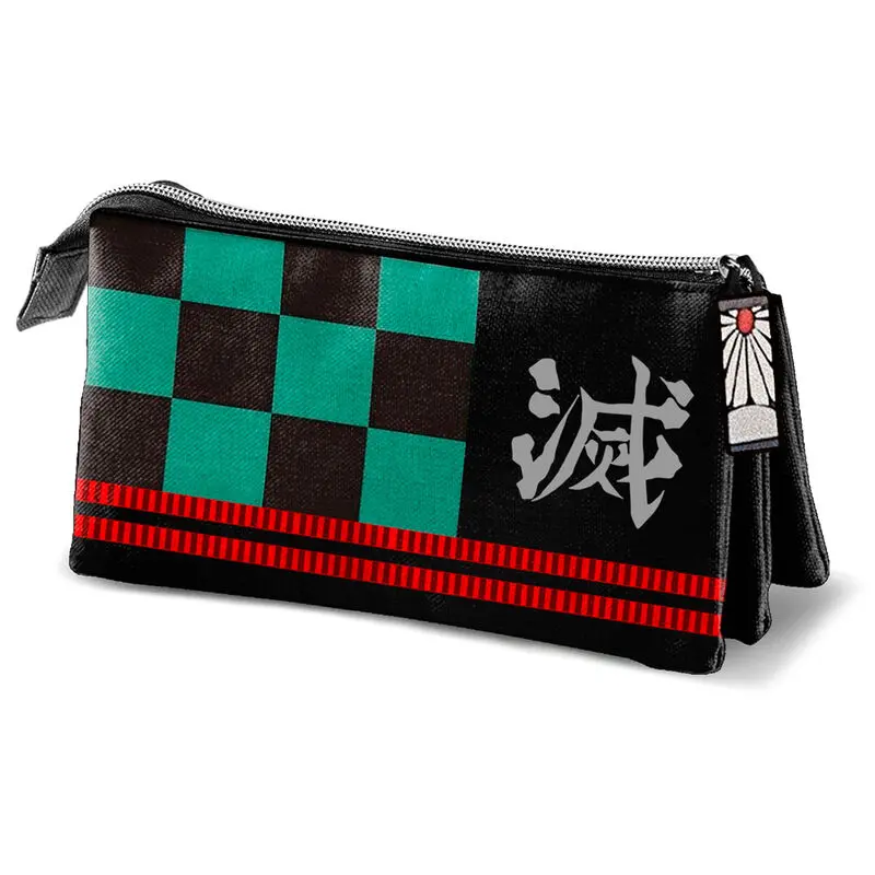 Demon Slayer Kimetsu No Yaiba Tanjiro Kamado triple pencil case product photo
