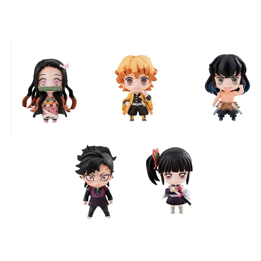 Demon Slayer: Kimetsu no Yaiba Trading Figure 5-Pack Sailor Tanjiro &amp; Friends Mascot Set 5 cm product photo