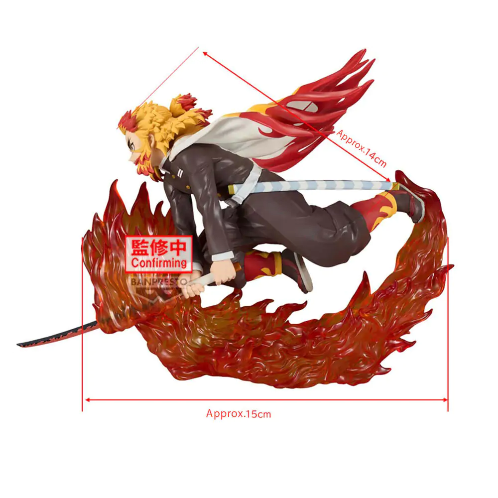 Demon Slayer Kimetsu no Yaiba Vibration Stars Kyojuro Rengoku figure 14cm termékfotó