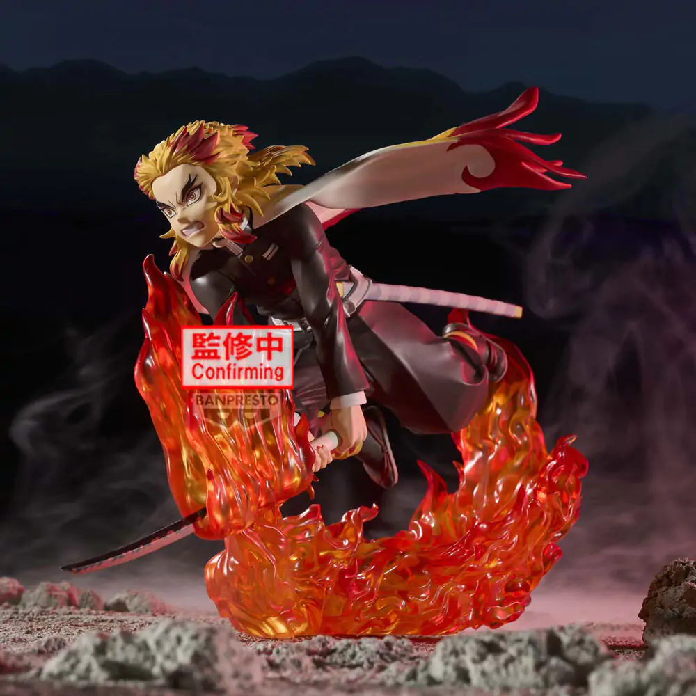 Demon Slayer Kimetsu no Yaiba Vibration Stars Kyojuro Rengoku figure 14cm termékfotó