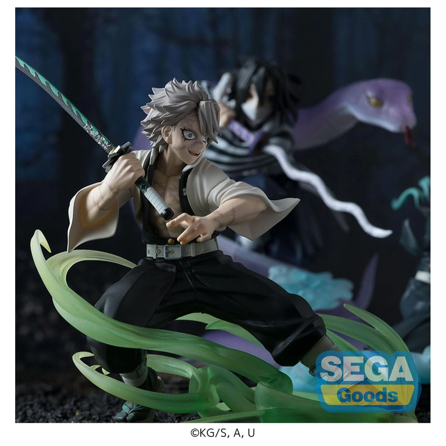 Demon Slayer: Kimetsu no Yaiba Xross Link Anime PVC Statue Sanemi Shinazugawa Hashira Training Arc 12 cm product photo