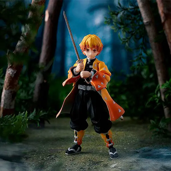Demon Slayer: Kimetsu no Yaiba Figma Action Figure Zenitsu Agatsuma DX Edition 13 cm product photo