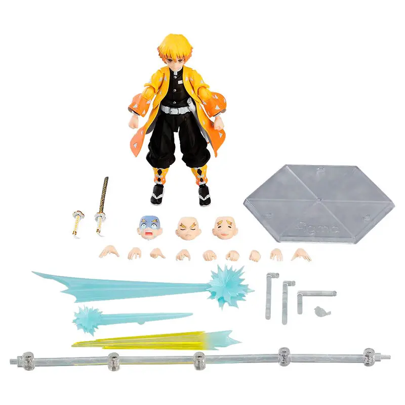 Demon Slayer: Kimetsu no Yaiba Figma Action Figure Zenitsu Agatsuma DX Edition 13 cm product photo