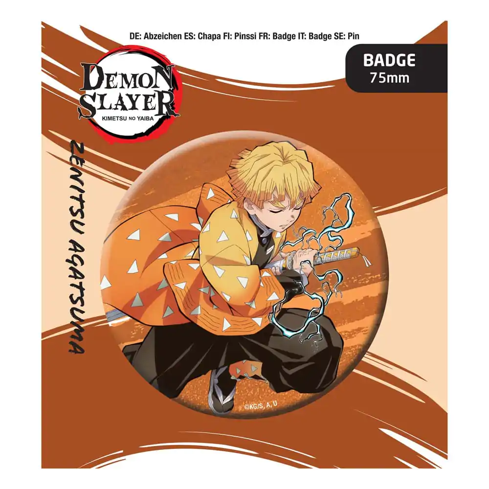 Demon Slayer: Kimetsu no Yaiba Pin Badge Zenitsu Agatsuma termékfotó